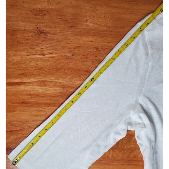 Soft Surroundings Embroidered Beaded Hooded Tunic Top 1X Cotton White 3/4 Sleeve - Picture 7 of 9